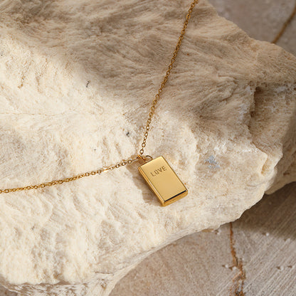 Fashion Gold Brick Rich Necklace Necklace