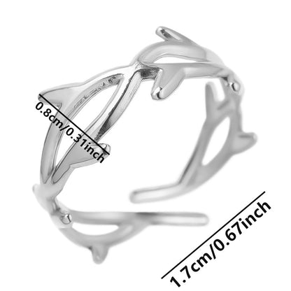 304 Stainless Steel Simple And Irregular Personalized Open Ring