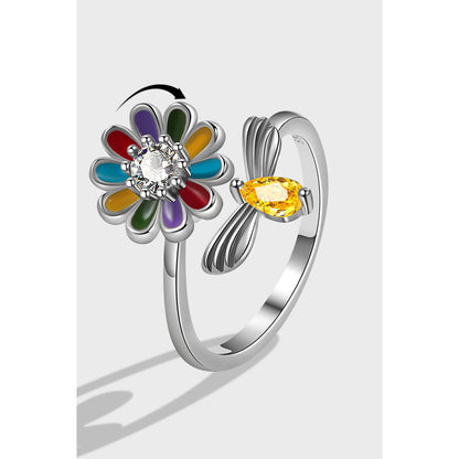 Bee Honey Picking Spinning Ring Women