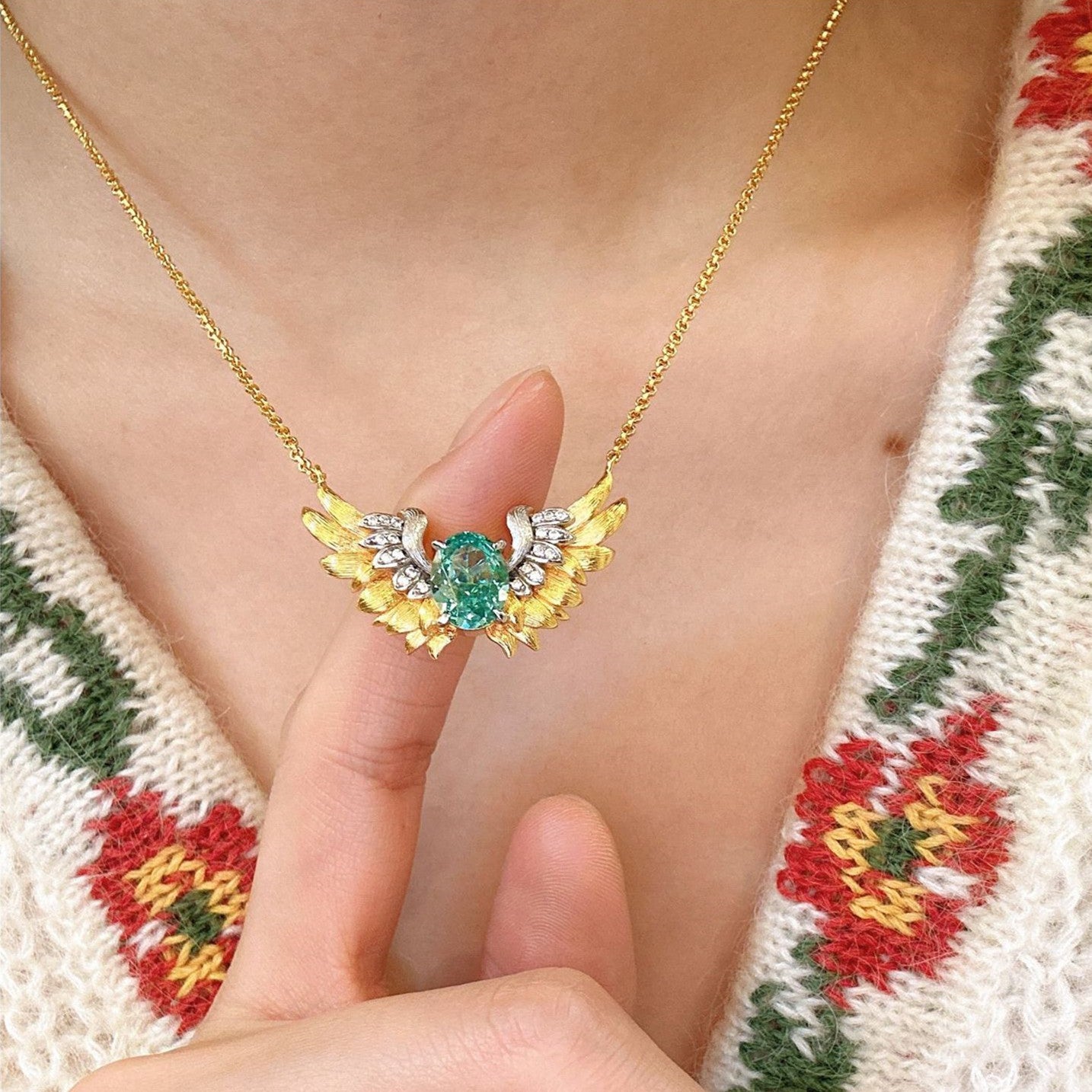 Fashion Angel Wings Necklace Elegant