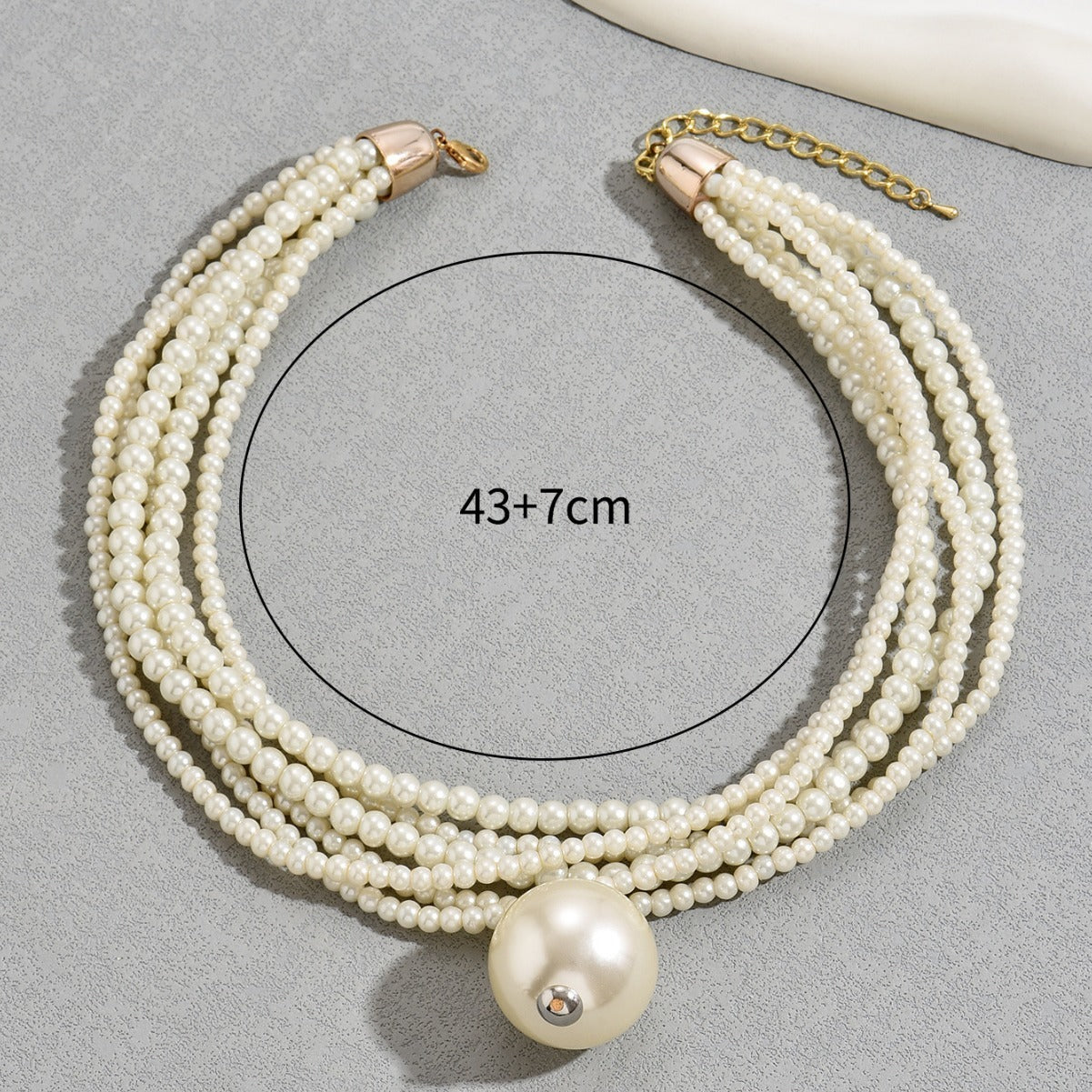 Fashion Multi-layer Necklace Large Pearl Niche