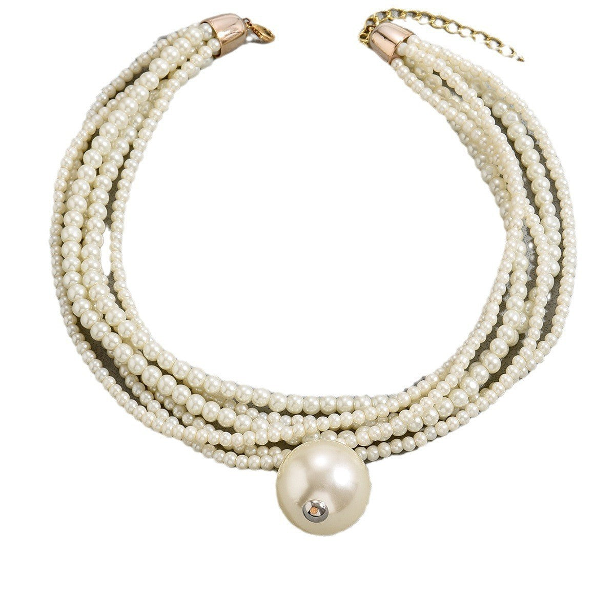 Fashion Multi-layer Necklace Large Pearl Niche